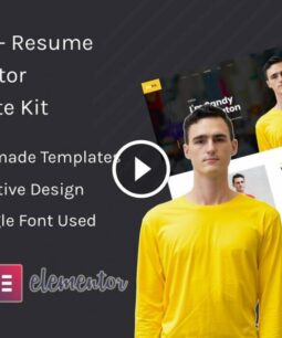 Resco - Kit de plantilla de curriculum vitae Elementor