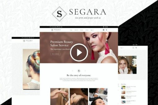 Segara - Kit de plantilla Elementor de salón de belleza premium 1