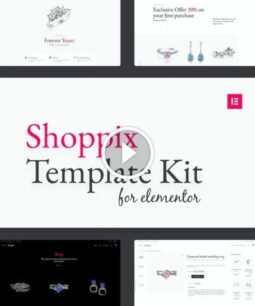 Shoppix - Kit de modelos Elementor para loja de joias