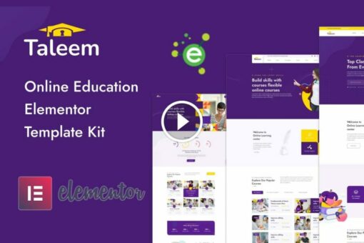 Taleem: kit de plantillas de Elementor de educación en línea 1