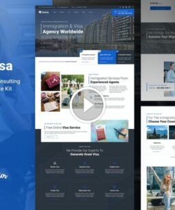 Travisa - Kit de plantillas Elementor de consultoría de inmigración y visas