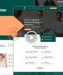 Verina - Kit de plantilla de Elementor de salud mental