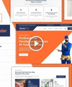 WorkersJet: kit de plantilla Elementor de servicio de mantenimiento y reparación
