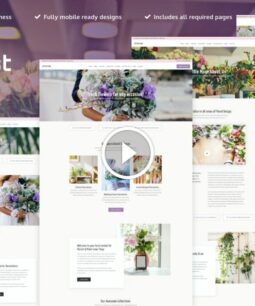 eFlorist - Kit de plantilla de Elementor de decoración y boutique de flores