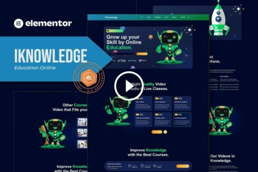 iKnowledge: kit de plantillas Elementor para la plataforma educativa y de aprendizaje en línea 1