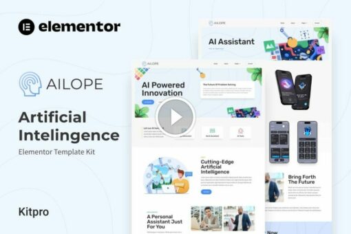 Ailope - Artificial Intelligence Elementor Template Kit 1