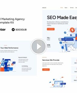 Analog - SEO & Digital Marketing Agency Elementor Template Kit