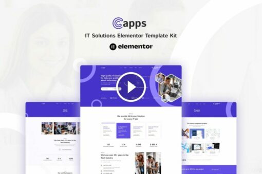 Capps - IT Solutions Elementor Template Kit 1