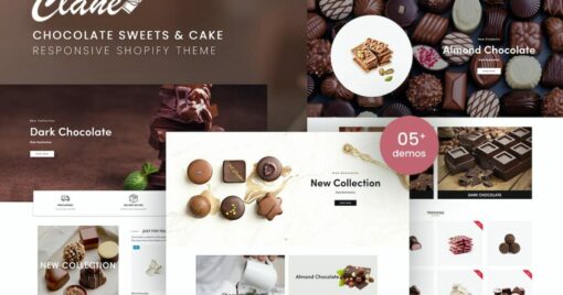 Clane - Chocolate Sweets & Cake Shopify Theme 1