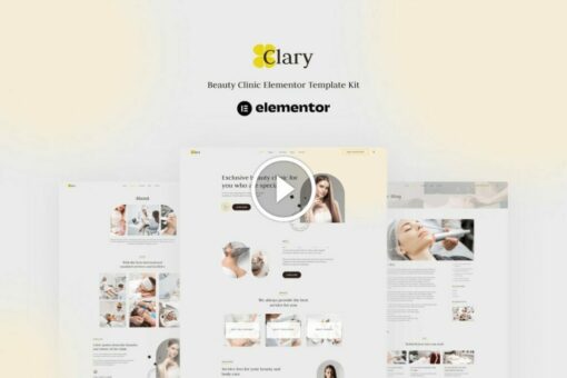 Clary - Beauty Clinic Elementor Template Kit 1