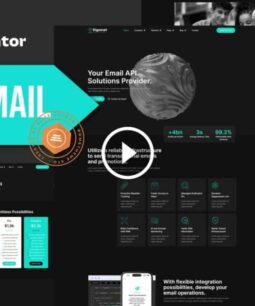 Digemail: kit de plantillas Elementor Pro de servicios y soluciones de API de correo electrónico
