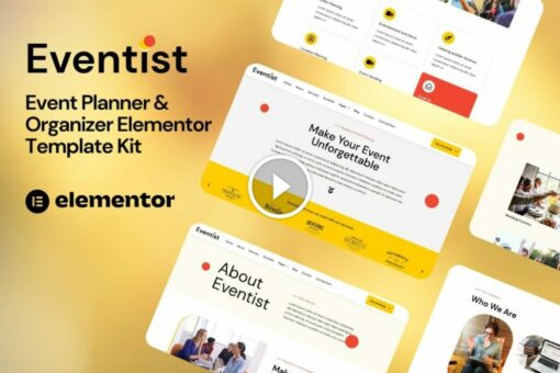 Eventist - Event Planner & Organizer Elementor Template Kit 1