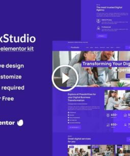 Flux - Digital Agency Elementor Template Kit