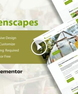 GreenScapes - Garden & Landscape Service Elementor Template Kit
