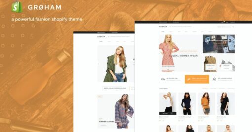 Groham - Fashion eCommerce Shopify Theme 1
