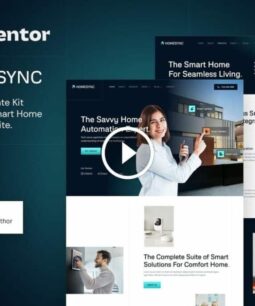 Homesync – Kit de modelos Elementor para automação residencial inteligente