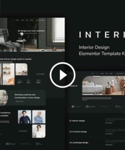 Interia - Interior Design Elementor Template Kit