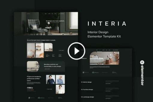 Interia - Interior Design Elementor Template Kit 1