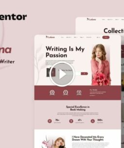 Laluna - Book Author & Writer Elementor Template Kit