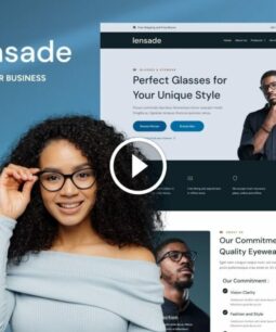Lensade: kit de plantillas para Elementor de anteojos