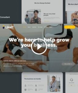 LikeIT - Consulting Agency Elementor Pro Template Kit