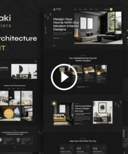 Merraki - Interiors & Architecture Elementor Template Kit