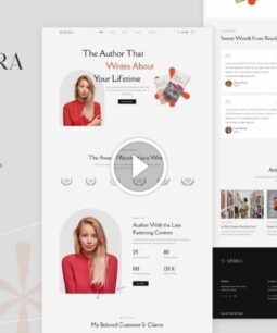 Myrra - Kit de modelos Elementor para autores e escritores de livros