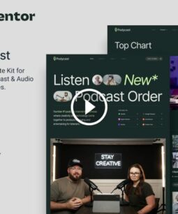 Podycast: Kit de modelos Elementor para podcast e streaming de áudio