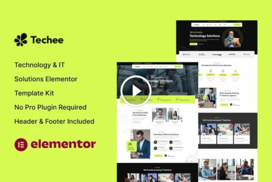 Techee: Technology & IT Solutions Elementor Template Kit » PillBanana ...