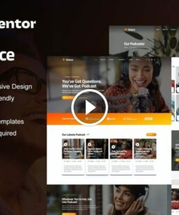 Voisce - Kit de modelos Elementor Pro para podcasters e streaming de música