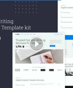 Writepillar - Kit de modelos Elementor para serviços de redação de conteúdo