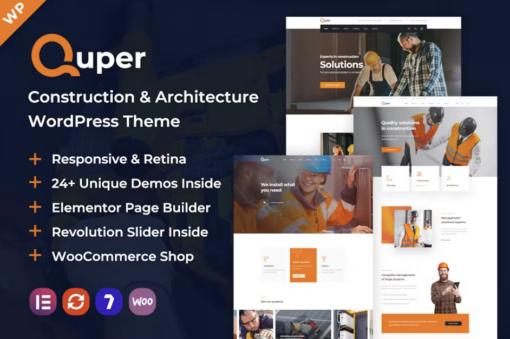 Quper | Construction and Architecture WP Theme 1.19 1