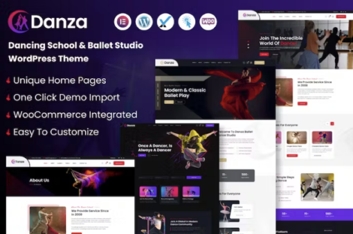 Danza – Dancing School and Ballet Studio Theme 1.0.0 1