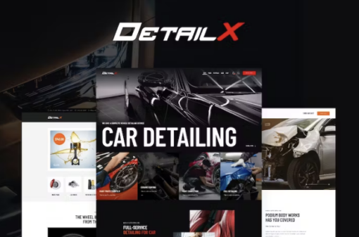 DetailX – Car Detailing, Shop & Repair WordPress Theme 1.6.0 1
