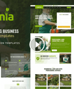 Lawnia: Gardener & Landscaping Business Elementor Template Kit