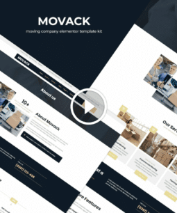 Movack: Moving Company Elementor Template Kit