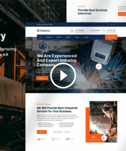 Ondustry: Industry & Manufacturing Elementor Template Kit