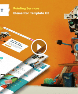 Peint - Kit de modelos Elementor para serviços de pintura