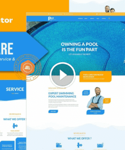 Poolcare: Swimming Pool Service & Maintenance Elementor Template Kit