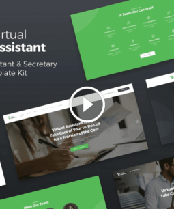 Revirta: Virtual Assistant Business Elementor Template Kit