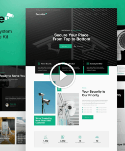 Securize: kit de modelos Elementor para segurança e CFTV