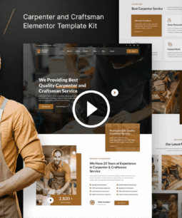 Woodzone: Carpenter & Craftsman Elementor Template Kit