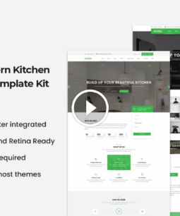Kitzen | Kit de modelos Elementor para cozinhas modernas