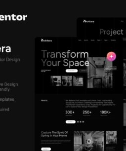 Architera – Kit de modelos Elementor para arquitetura e design de interiores