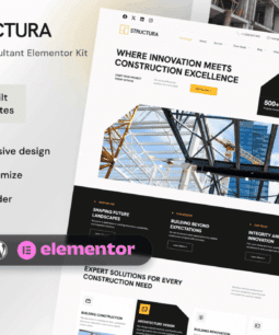 Structura - Elementor template kit for construction consultant