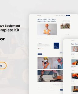 Goso - Elementor template kit for heavy equipment and contractors