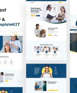 Opticest - kit de plantillas de Elementor para optometrista y cuidado de la vista