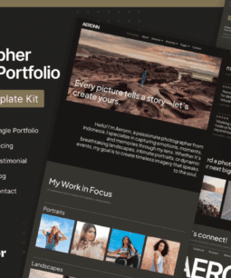 Aeronn - Personal CV Elementor Pro Template Kit