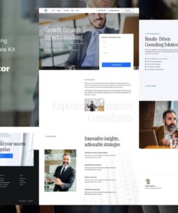 Consultoria - Kit de modelos Elementor para consultoria e coaching empresarial