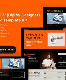 Dydeux – Kit de plantillas de CV personal Elementor Pro